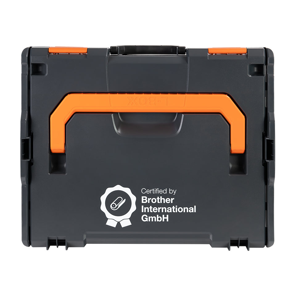 Brother ZPTOUCHLBOXXKOMPL caja para equipo Portaaccesorios de viaje rígido Negro, Naranja (2)