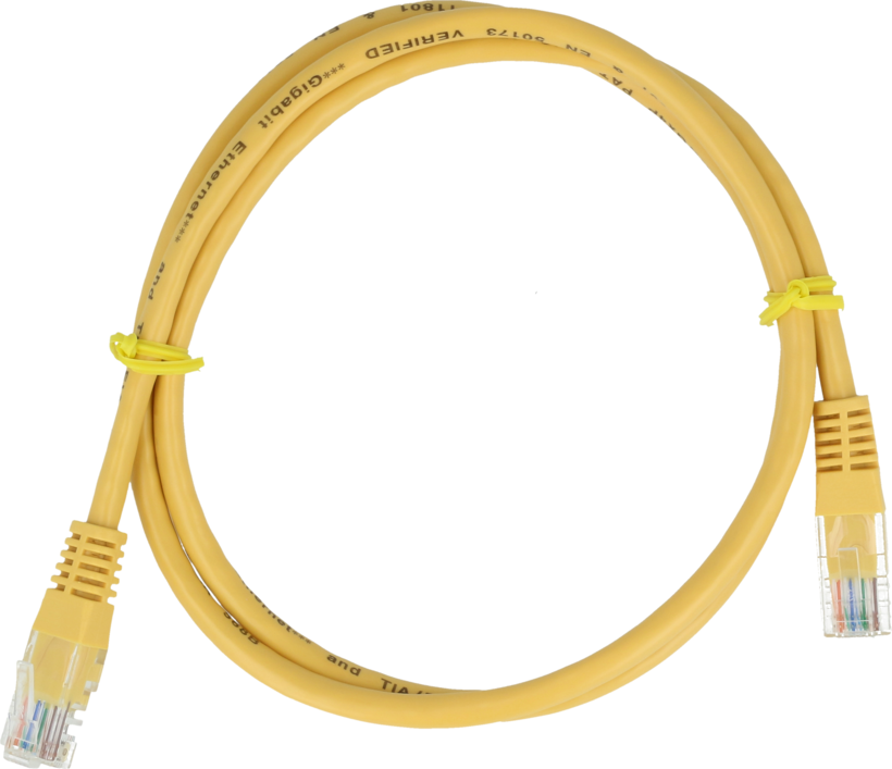 Cable patch RJ45 U/UTP Cat5e 3 m amar. (2)