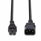 Lindy 30312 cable de transmisión Negro 2 m C14 acoplador C7 acoplador (4)