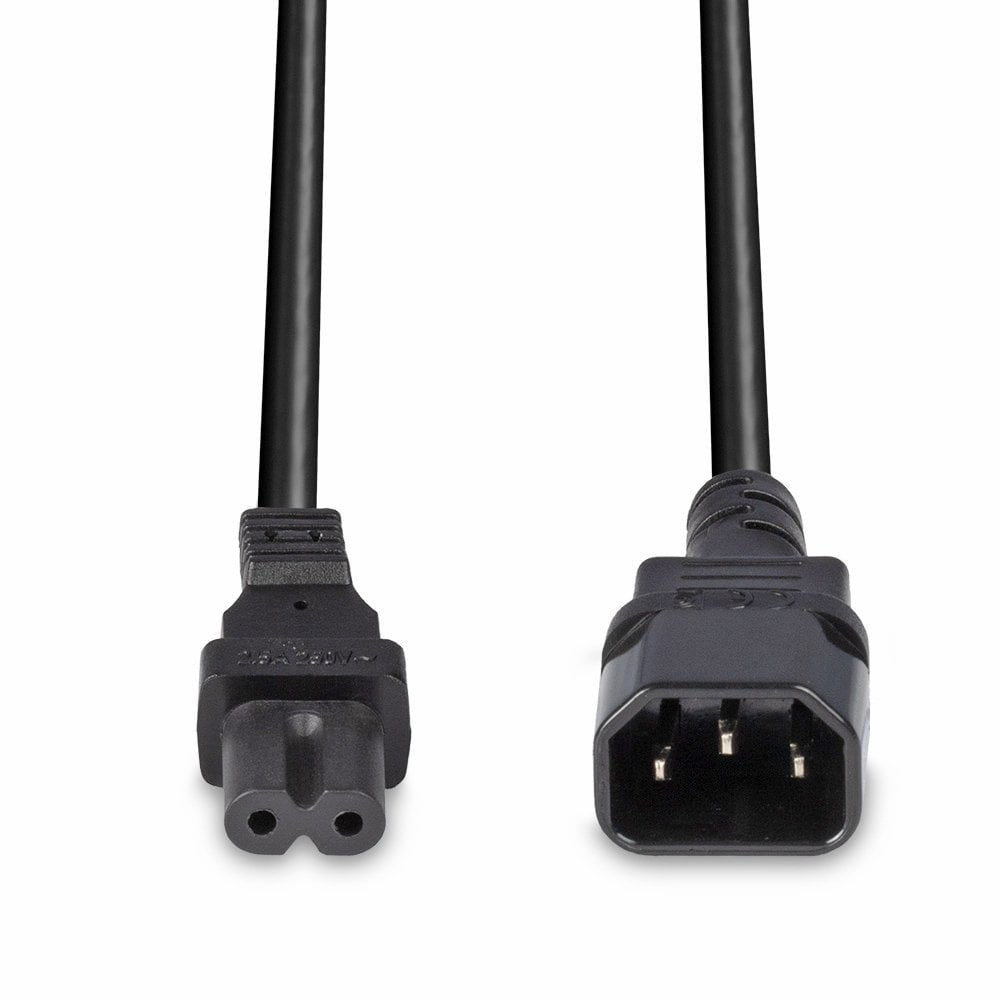 Lindy 30312 cable de transmisión Negro 2 m C14 acoplador C7 acoplador (4)