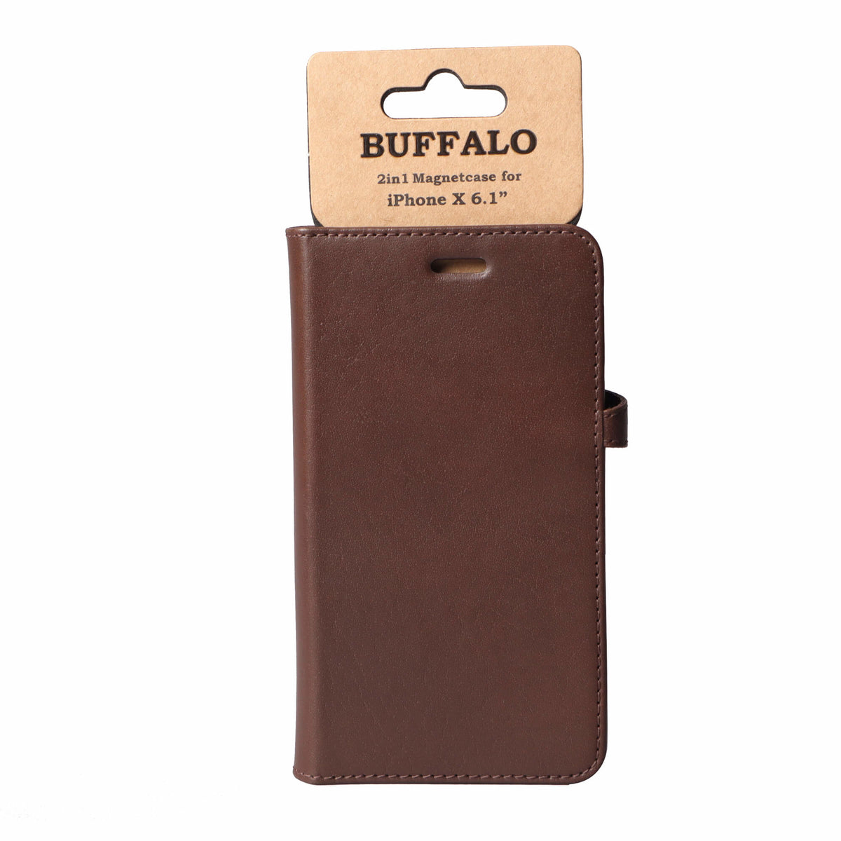 Buffalo 658562 funda para teléfono móvil 15,5 cm (6.1") Folio Marrón (2)