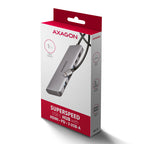 Axagon HMC-5H USB-C 3.2 Gen 1 hub 3x USB-A 4K HDMI PD 100W - Silber Alámbrico USB 3.2 Gen 1 (3.1 Gen 1) Type-C Plata (7)