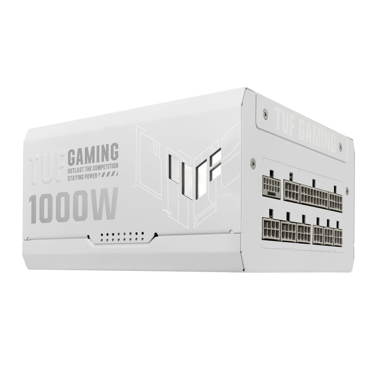 ASUS TUF Gaming 1000W Gold White Edition unidad de fuente de alimentación 20+4 pin ATX ATX Blanco (7)