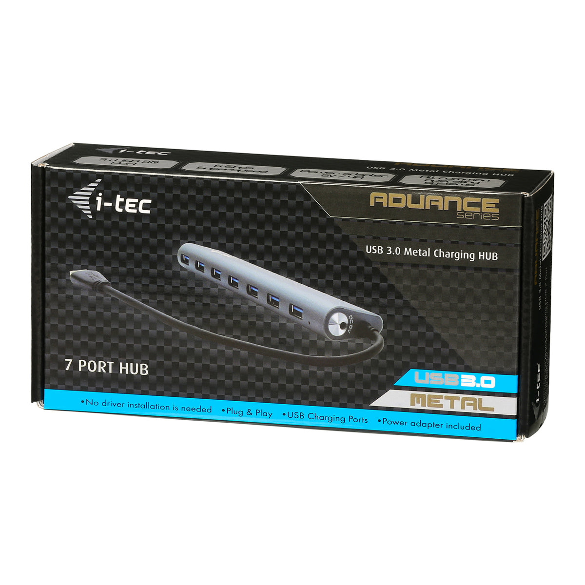 i-tec Metal U3HUB778 hub de interfaz USB 3.2 Gen 1 (3.1 Gen 1) Type-A 5000 Mbit/s Plata (6)