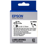 Cartucho de tubo termorretráctil Epson LK-4WBA5 negro sobre blanco 5 mm