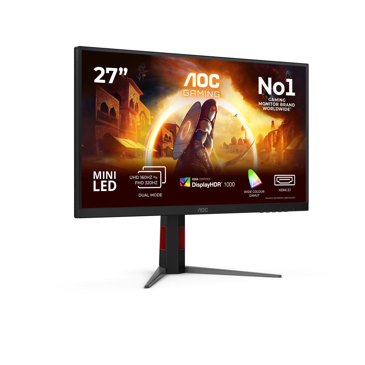 AOC G4 U27G4XM pantalla para PC 68,6 cm (27") 3840 x 2160 Pixeles 4K Ultra HD LED Negro, Rojo (2)