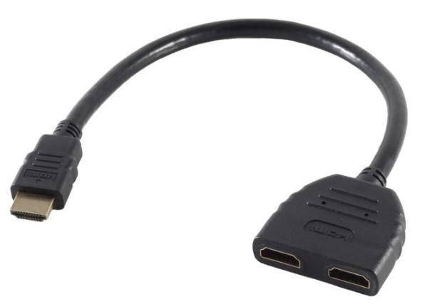 Microconnect HDM19M19F19F cable HDMI 0,2 m HDMI tipo A (Estándar) Negro (2)