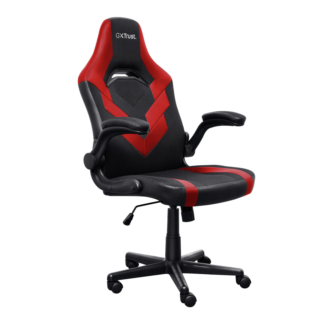 Trust GXT 703 Riye Silla para videojuegos de PC Asiento acolchado Negro, Rojo