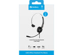Sandberg 126-14 auricular y casco Auriculares Alámbrico Diadema Oficina/Centro de llamadas USB tipo A Negro (5)