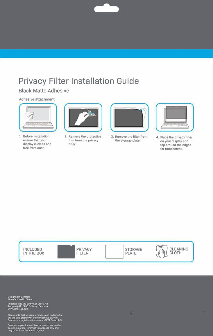 eSTUFF GLBW13305213 filtro para monitor 34,3 cm (13.5") Portátil Filtro de privacidad para pantallas sin marco (4)