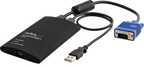 Startech NOTECONS02 - Conmutador KVM, 1 x KVM port(s), 1 usuario local