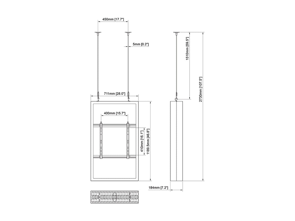 Multibrackets 1409 carcasa protectora para pantalla de señalización