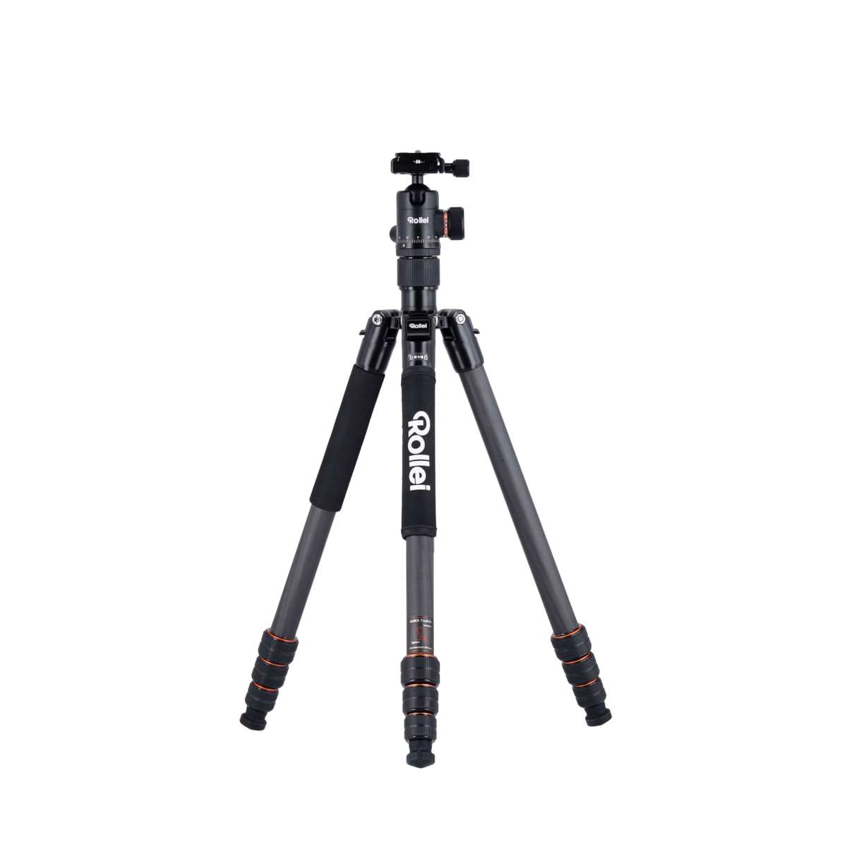 Trípode Rollei 22610 para cámaras digitales/de cine 3 patas Negro, Naranja