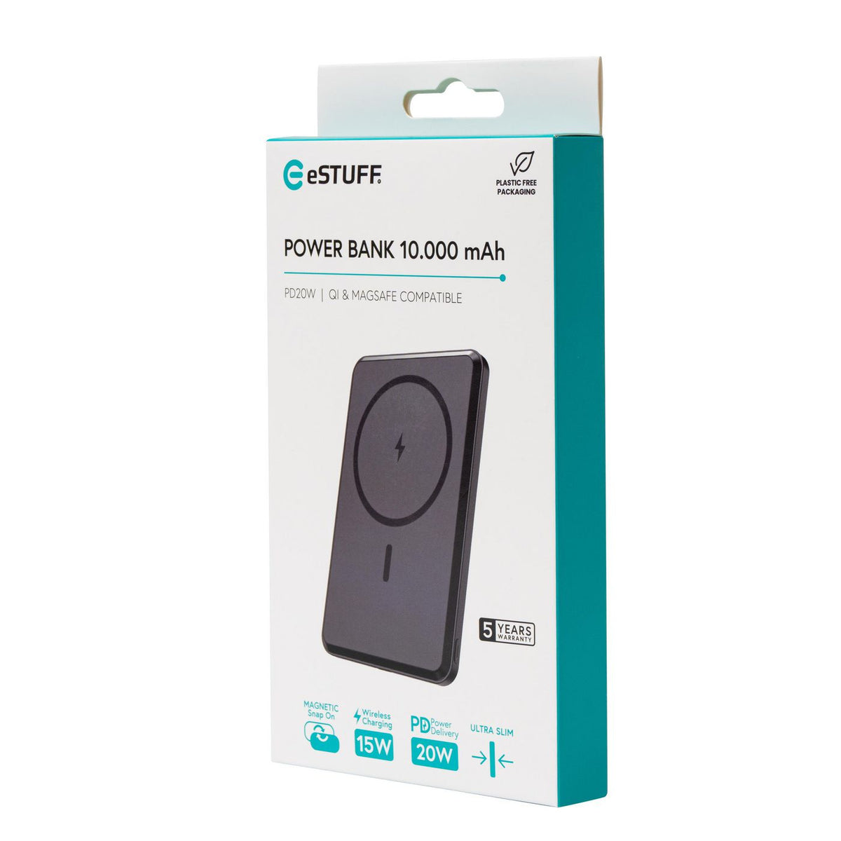 eSTUFF ES641101 batería externa Cargador inalámbrico Negro (4)