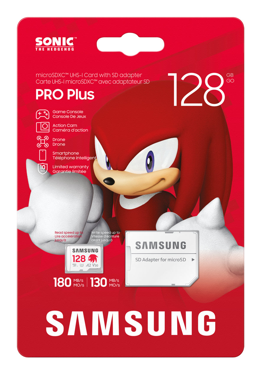 Samsung Tarjeta microSDXC PRO Plus 128 GB UHS-I U3 V30 A2