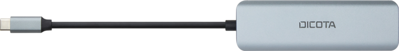 DICOTA D32061 hub de interfaz USB Type-C 10000 Mbit/s Plata (4)
