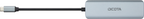 DICOTA D32061 hub de interfaz USB Type-C 10000 Mbit/s Plata (4)