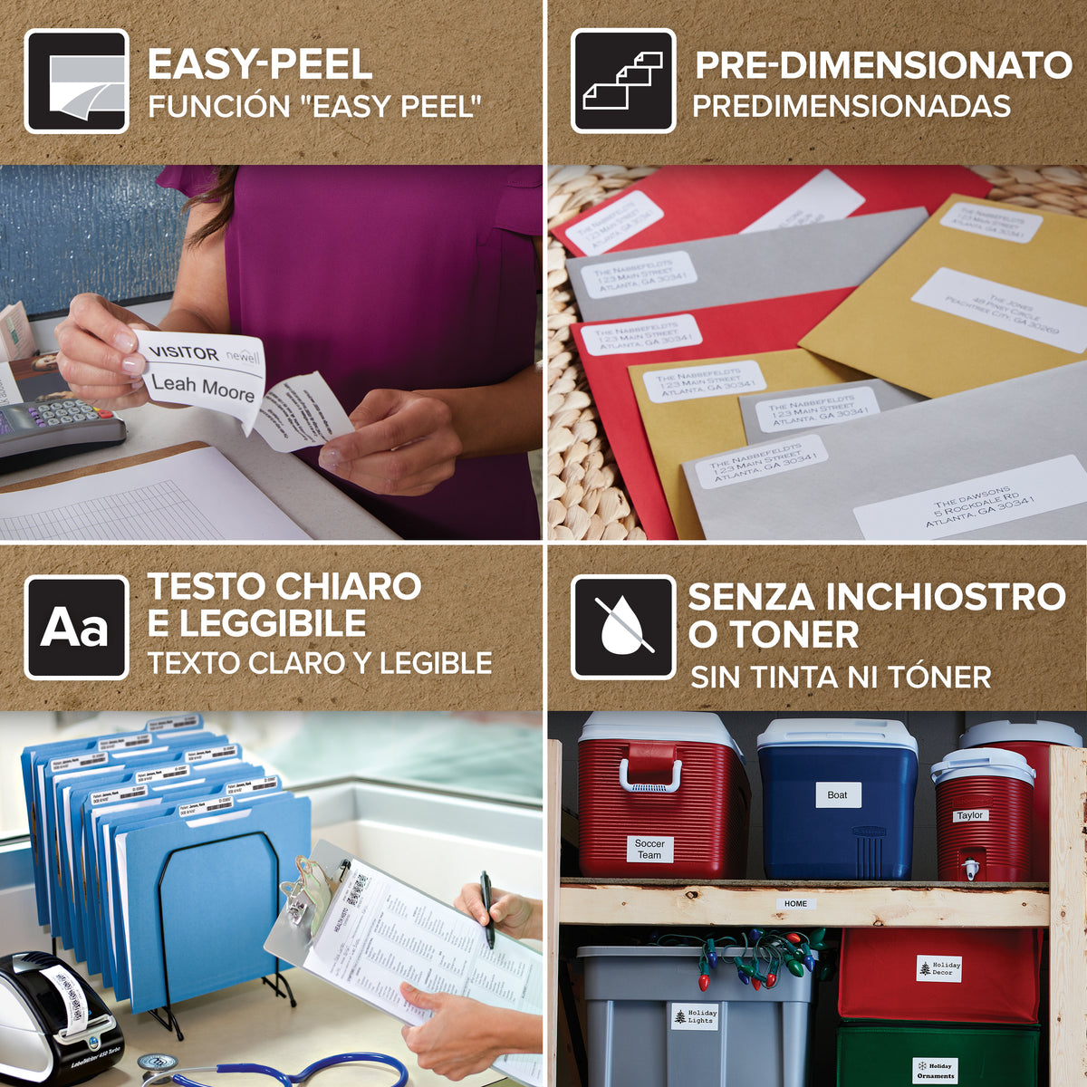 DYMO LabelWriter Blanco Etiqueta para impresora autoadhesiva