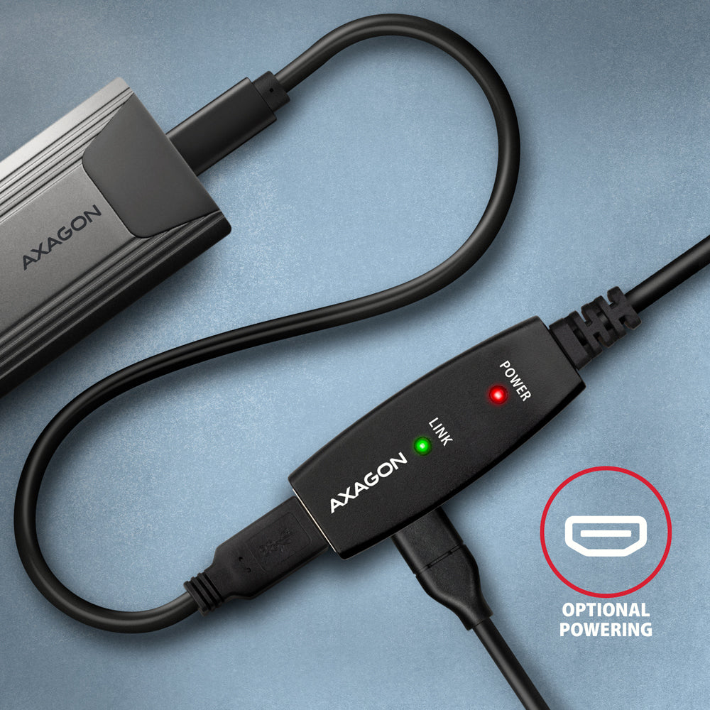 Axagon ADR-310 cable USB USB 3.2 Gen 1 (3.1 Gen 1) 10 m USB A 5 Gbit/s Negro (6)