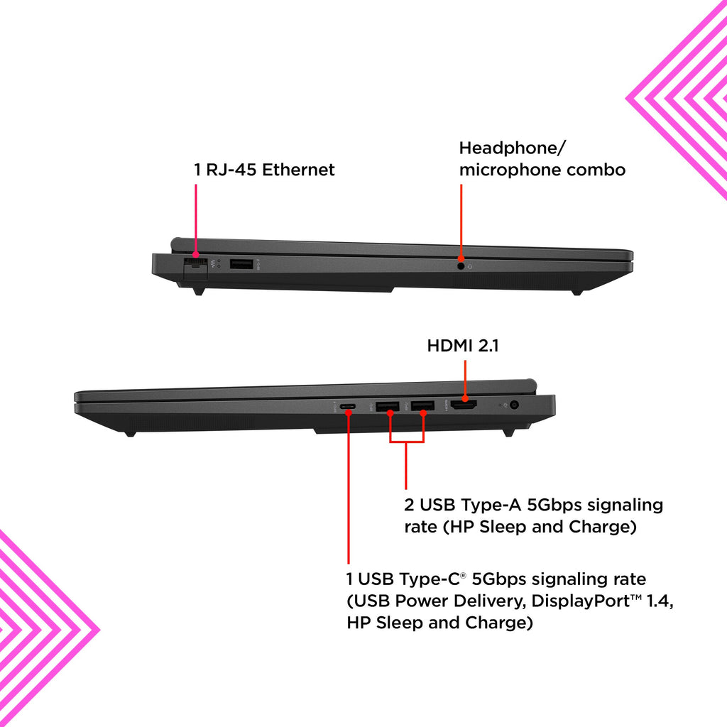 OMEN by HP OMEN 16-xd0003na AMD Ryzen™ 7 7840HS Laptop 40.9 cm (16.1") Full HD 16 GB DDR5-SDRAM 512 GB SSD NVIDIA GeForce RTX 4050 Wi-Fi 6E (802.11ax) Windows 11 Home Black (6)