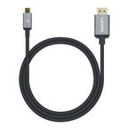 Manhattan 153591 adaptador de cable de vídeo HDMI tipo A (Estándar) USB Tipo C Negro, Gris (6)