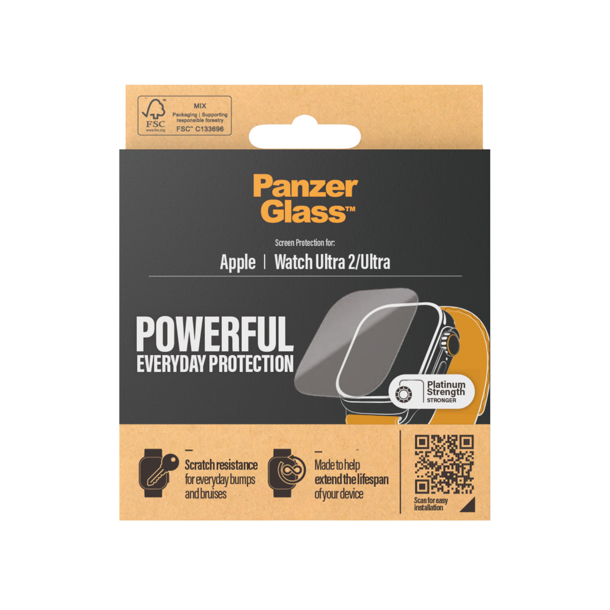 PanzerGlass ® Screen Protector Apple Watch Ultra 2 | Ultra | 49 mm Protector de pantalla 1 pieza(s) (3)
