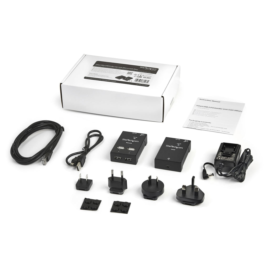 StarTech.com USB2004EXTV extensor de consola Transmisor y receptor de consola