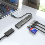 AISENS ASUC-7P027-GR base para portátil y replicador de puertos Alámbrico USB 3.2 Gen 1 (3.1 Gen 1) Type-C (7)