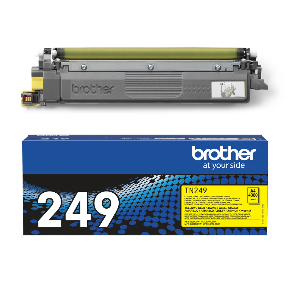 Brother TN-249Y cartucho de tóner 1 pieza(s) Original Amarillo (3)