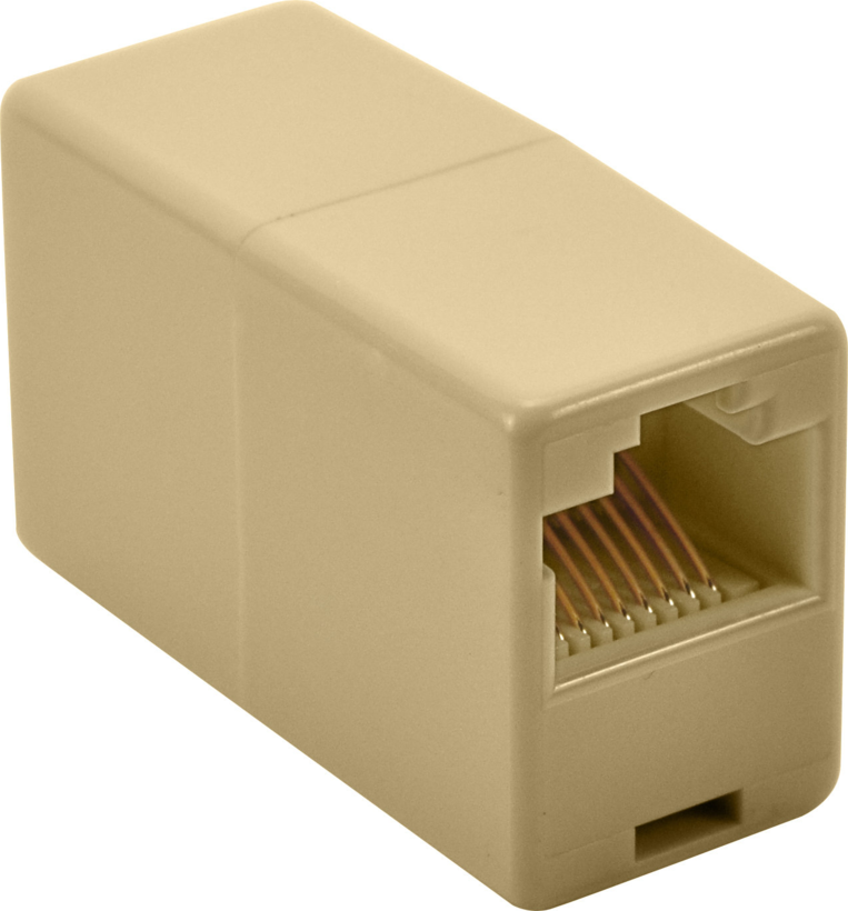 Acoplam. modular RJ45 h-RJ45 h 1:1 UTP