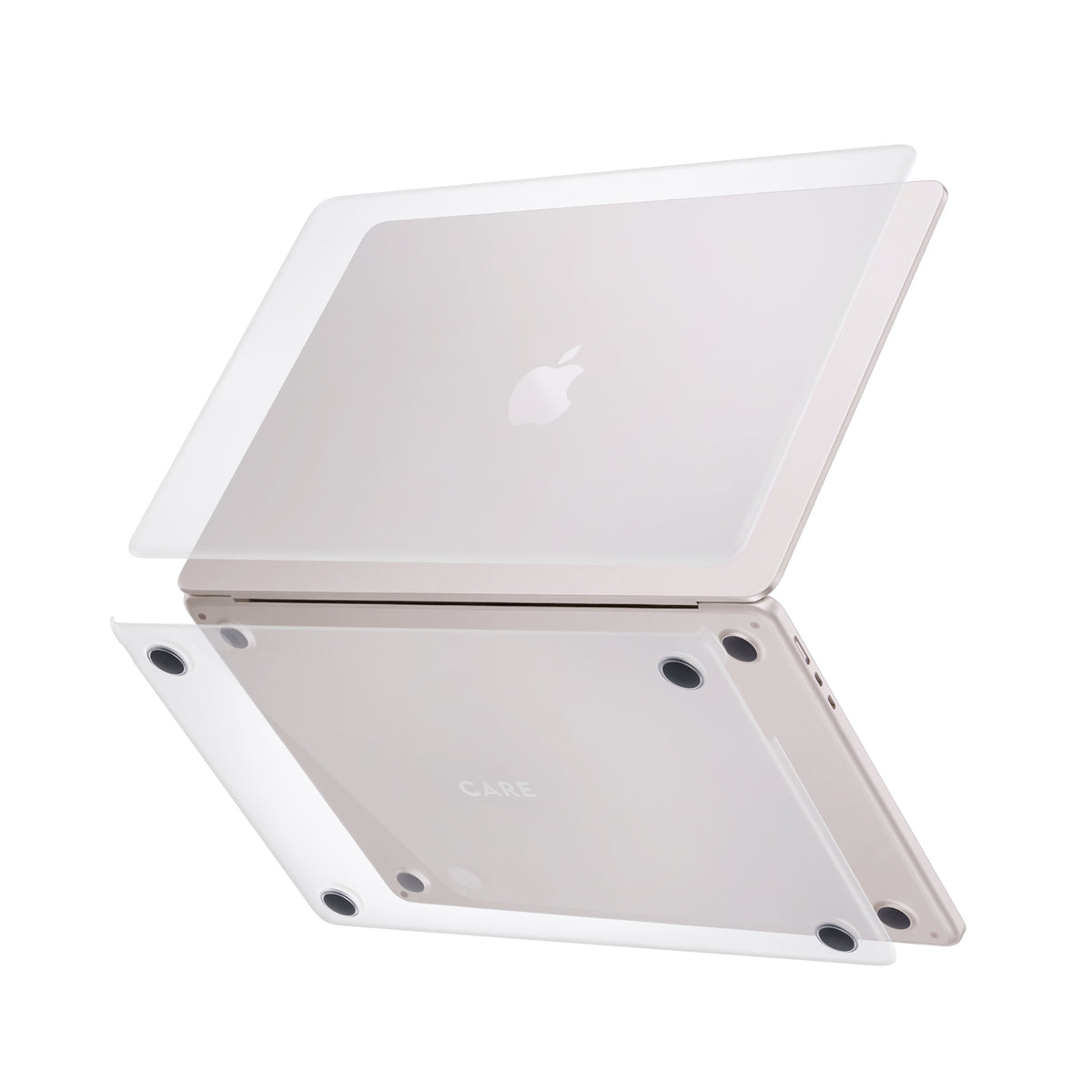 PanzerGlass CARE™ by ® Case Transparent Macbook Air 13'' M2 | M3 | M4 funda para teléfono móvil Transparente