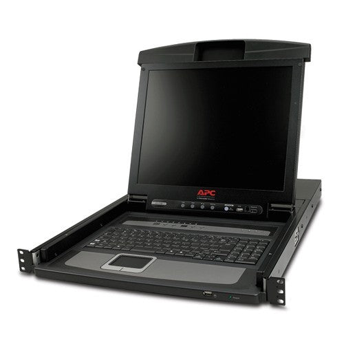 Console LCD de 17" pour rack avec commutateur KVM analogique intégré à 8 ports