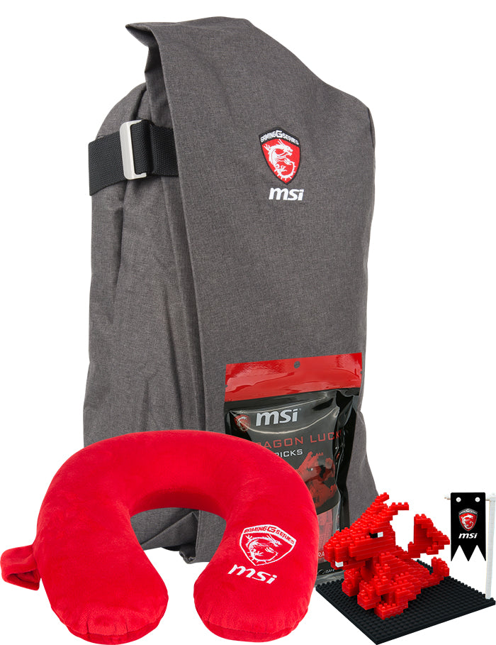 MSI Dragon Fever Summer GS Series 43,2 cm (17") Funda tipo mochila Gris, Rojo (2)