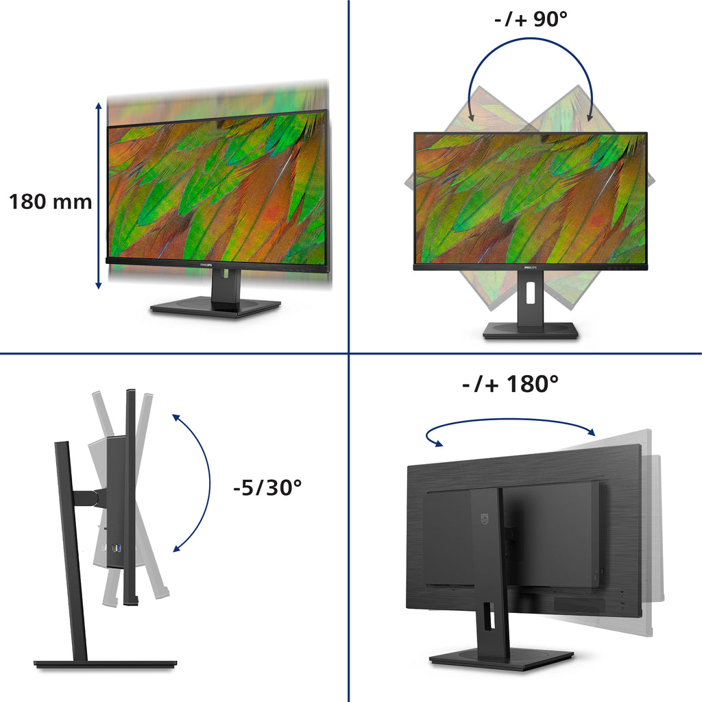 Philips 3000 series 32B1N3800/00 pantalla para PC 80 cm (31.5") 3840 x 2160 Pixeles 4K Ultra HD LCD Negro (4)
