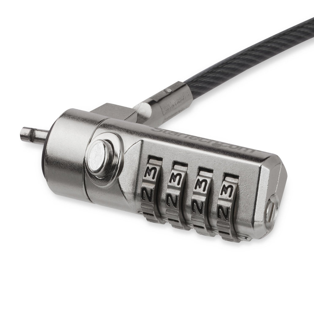 StarTech.com LTLOCK4D cable antirrobo Negro, Plata