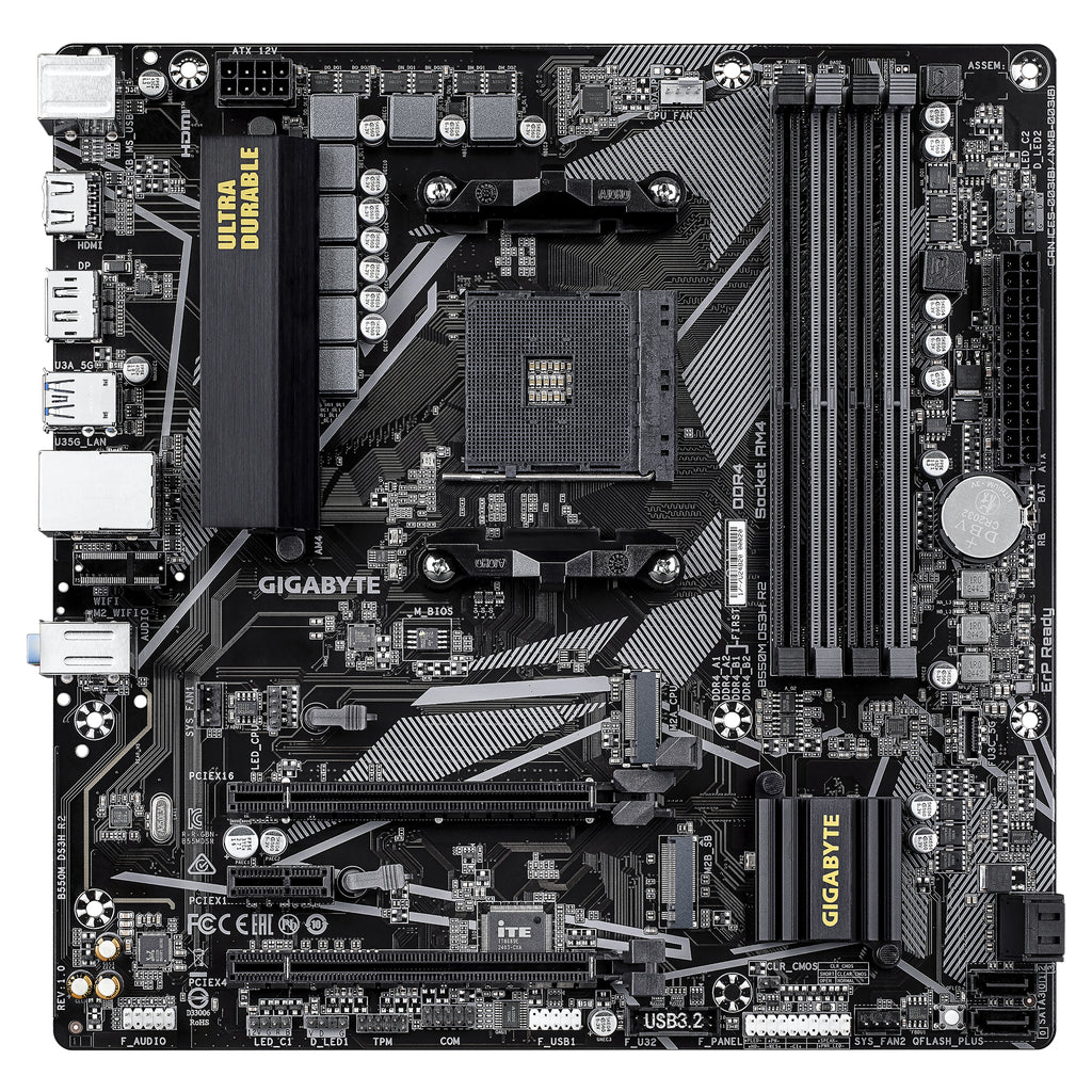 GIGABYTE B550M DS3H R2 placa base AMD B550 Zócalo AM4 micro ATX (3)