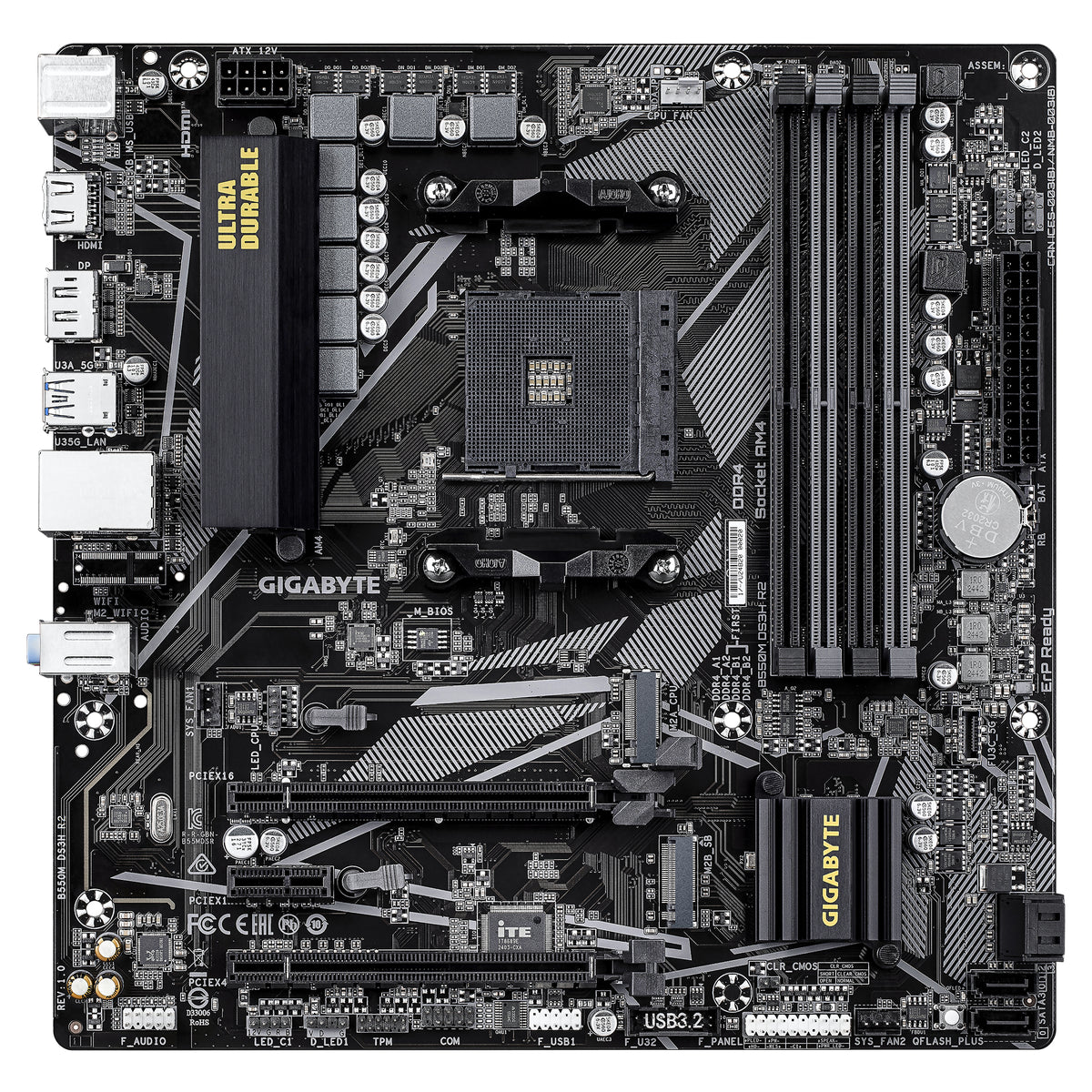 GIGABYTE B550M DS3H R2 placa base AMD B550 Zócalo AM4 micro ATX (3)
