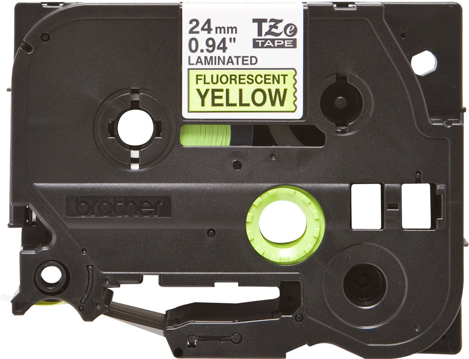 Brother TZE-C51 cinta para impresora de etiquetas Negro sobre amarillo fluorescente (4)
