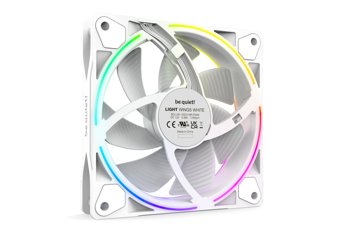 be quiet! Light Wings White, 120mm PWM Triple Pack Carcasa del ordenador
