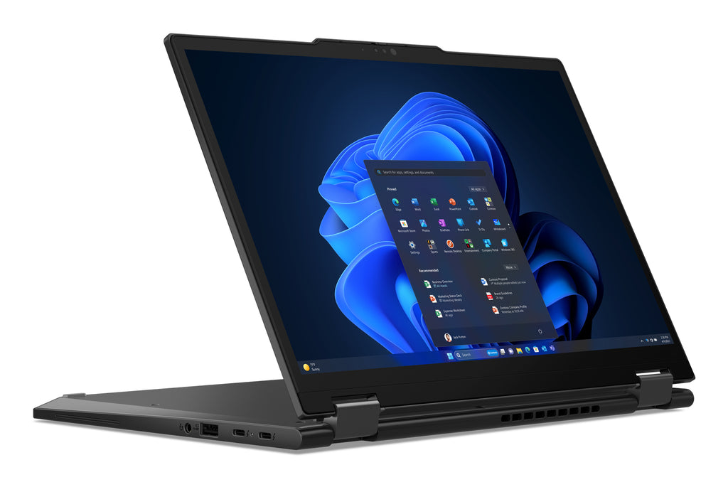 Lenovo ThinkPad X13 2-in-1 Gen 5 Intel Core Ultra 5 135U Híbrido (2-en-1) 33,8 cm (13.3") Pantalla táctil WUXGA 16 GB LPDDR5x-SDRAM 256 GB SSD Wi-Fi 6E (802.11ax) Windows 11 Pro Negro Inglés del Reino Unido (4)