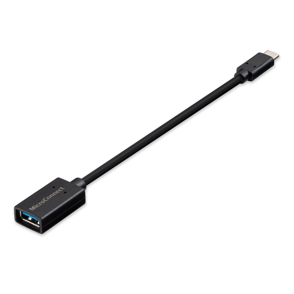 Microconnect USB3.1CAF02BH cable USB USB 3.2 Gen 1 (3.1 Gen 1) 0,2 m USB C USB A Negro (3)