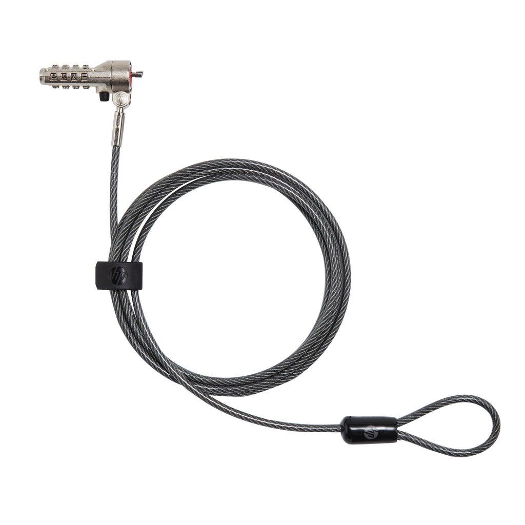 HP Essential Nano Combination Cable Lock cable antirrobo Acero inoxidable 1,83 m (2)