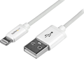 Startech USBLT1MW - Blanco, Cable Lightning, Lightning macho a USB macho, 1 m