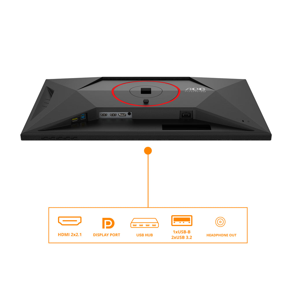 AOC G4 Q27G4SRU pantalla para PC 68,6 cm (27") 2560 x 1440 Pixeles Quad HD LED Negro, Rojo (4)