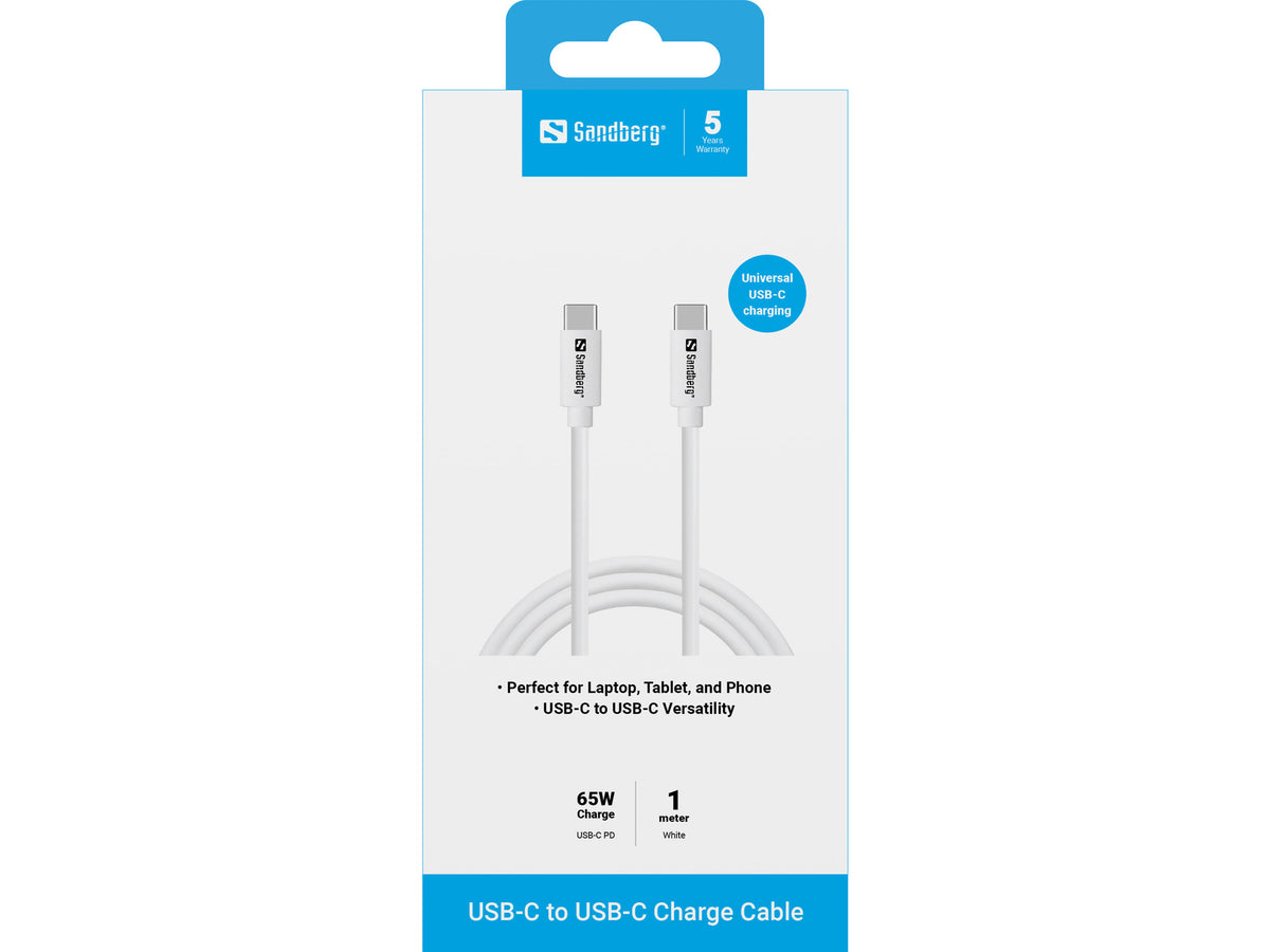 Sandberg 136-52 cable USB USB 3.2 Gen 1 (3.1 Gen 1) 100 m USB C Blanco (3)