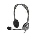 Logitech H110 Auriculares Alámbrico Diadema Oficina/Centro de llamadas Gris, Gris Oscuro (2)