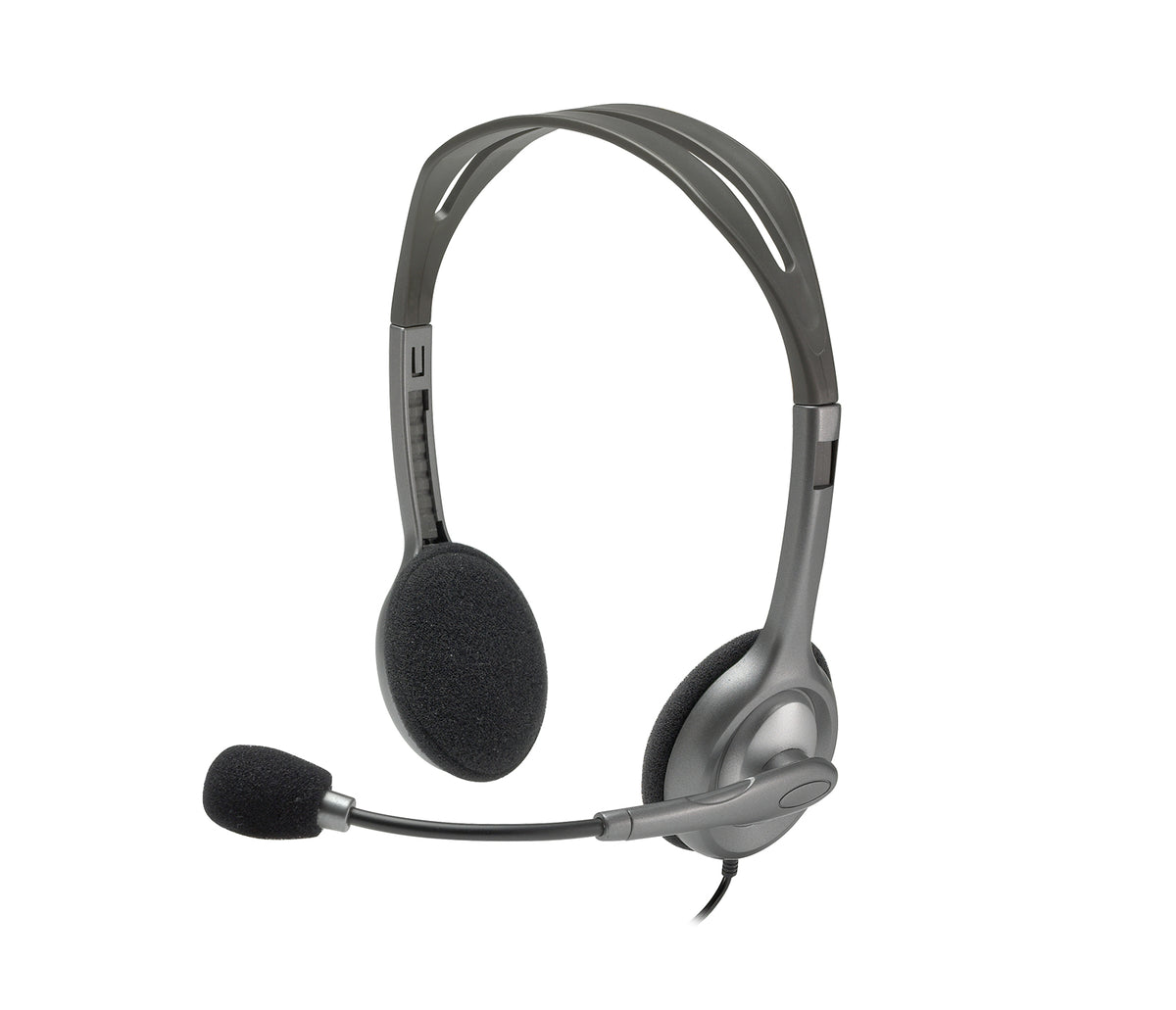 Logitech H110 Auriculares Alámbrico Diadema Oficina/Centro de llamadas Gris, Gris Oscuro (2)