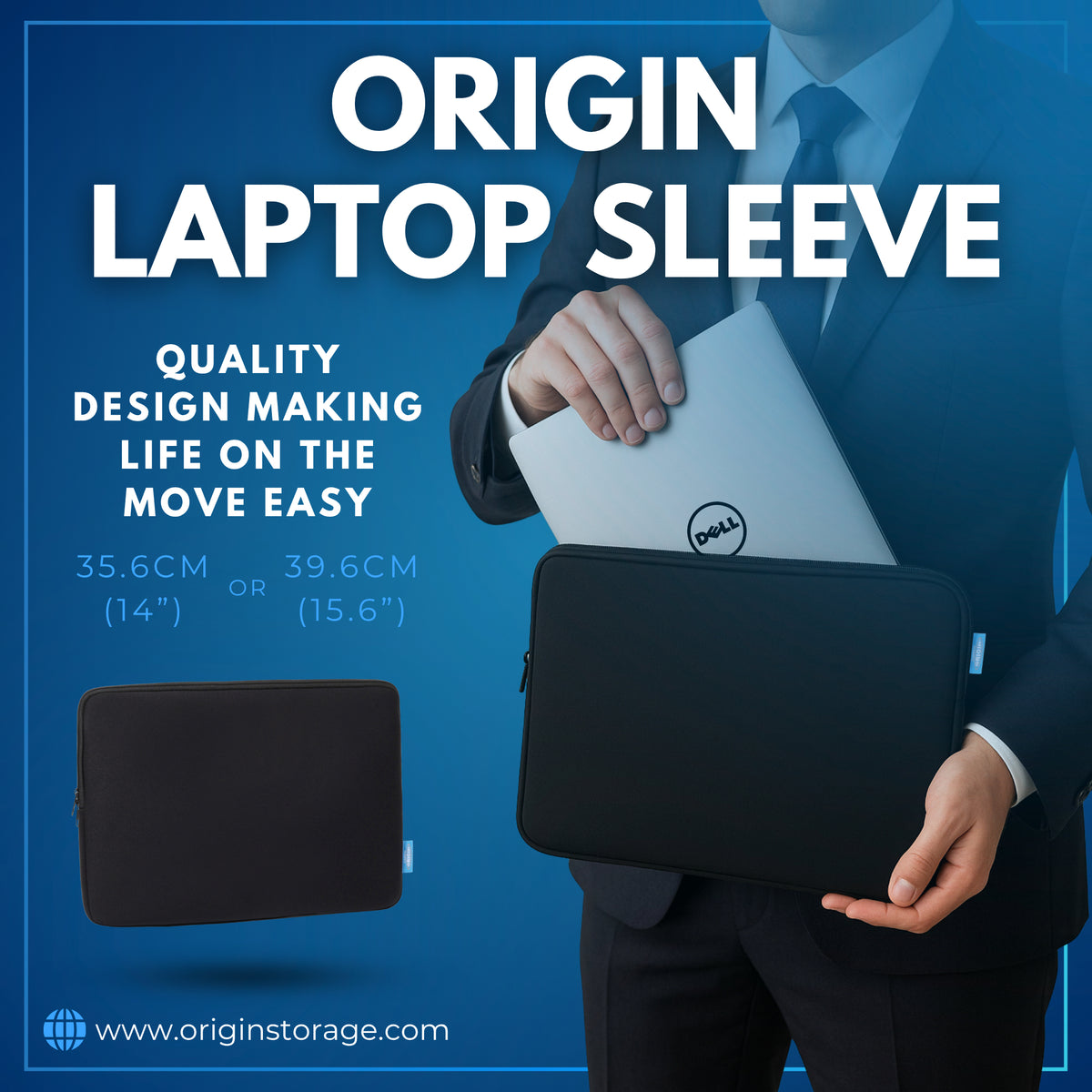 Origin Storage OSSL15 maletines para portátil 39,6 cm (15.6") Funda Negro (2)