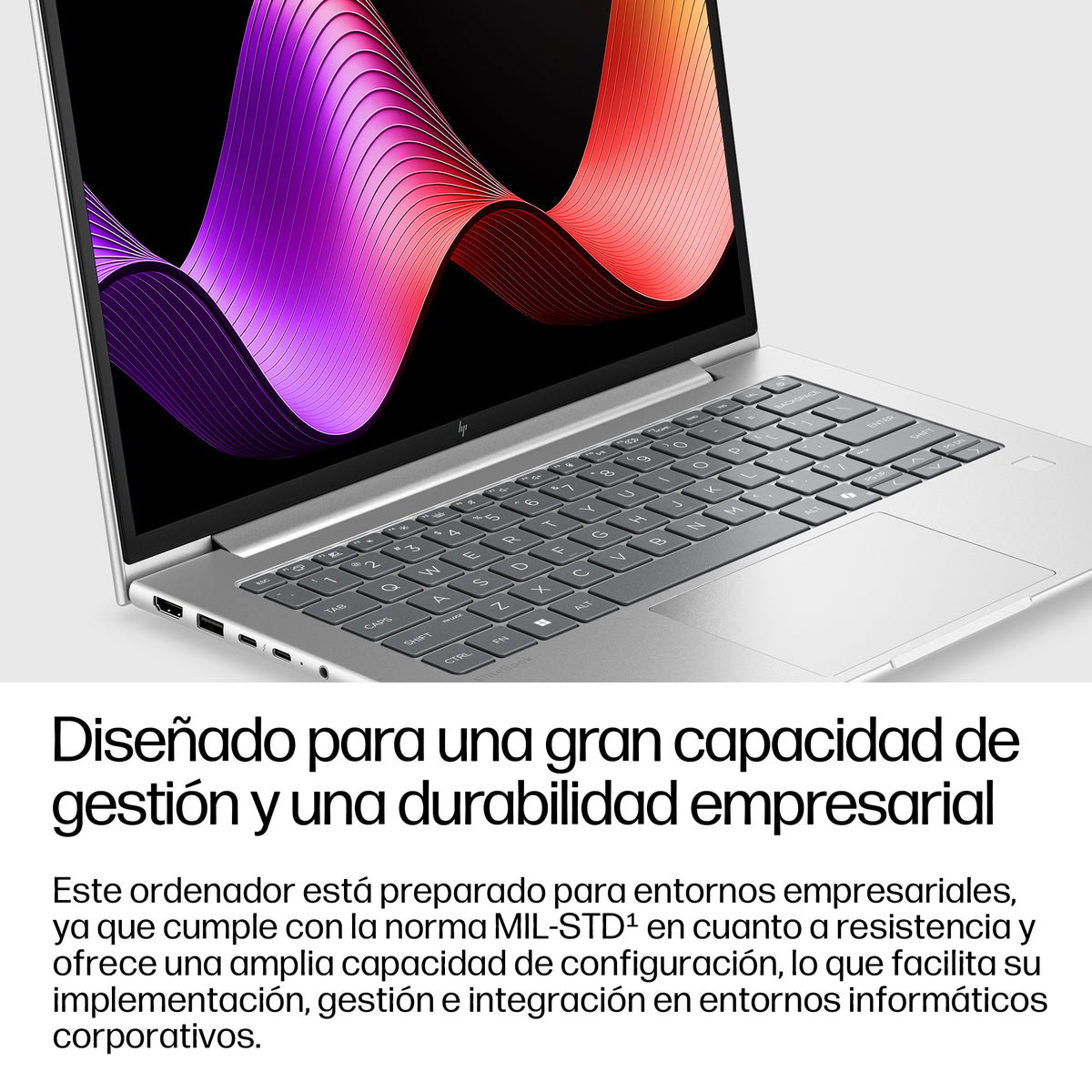 HP EliteBook 6 G2i 14 inch Notebook AI PC Wolf Pro Security Edition Intel Core 5 Portátil 35,6 cm (14") WUXGA 16 GB LPDDR5x-SDRAM 512 GB SSD Wi-Fi 7 (802.11be) Windows 11 Pro Plata (7)