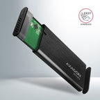 Axagon EEM2-SBC externes Gehäuse für M.2 SSDs USB-C 3.2 Gen 2 - schwarz Caja externa para unidad de estado sólido (SSD) Negro (3)